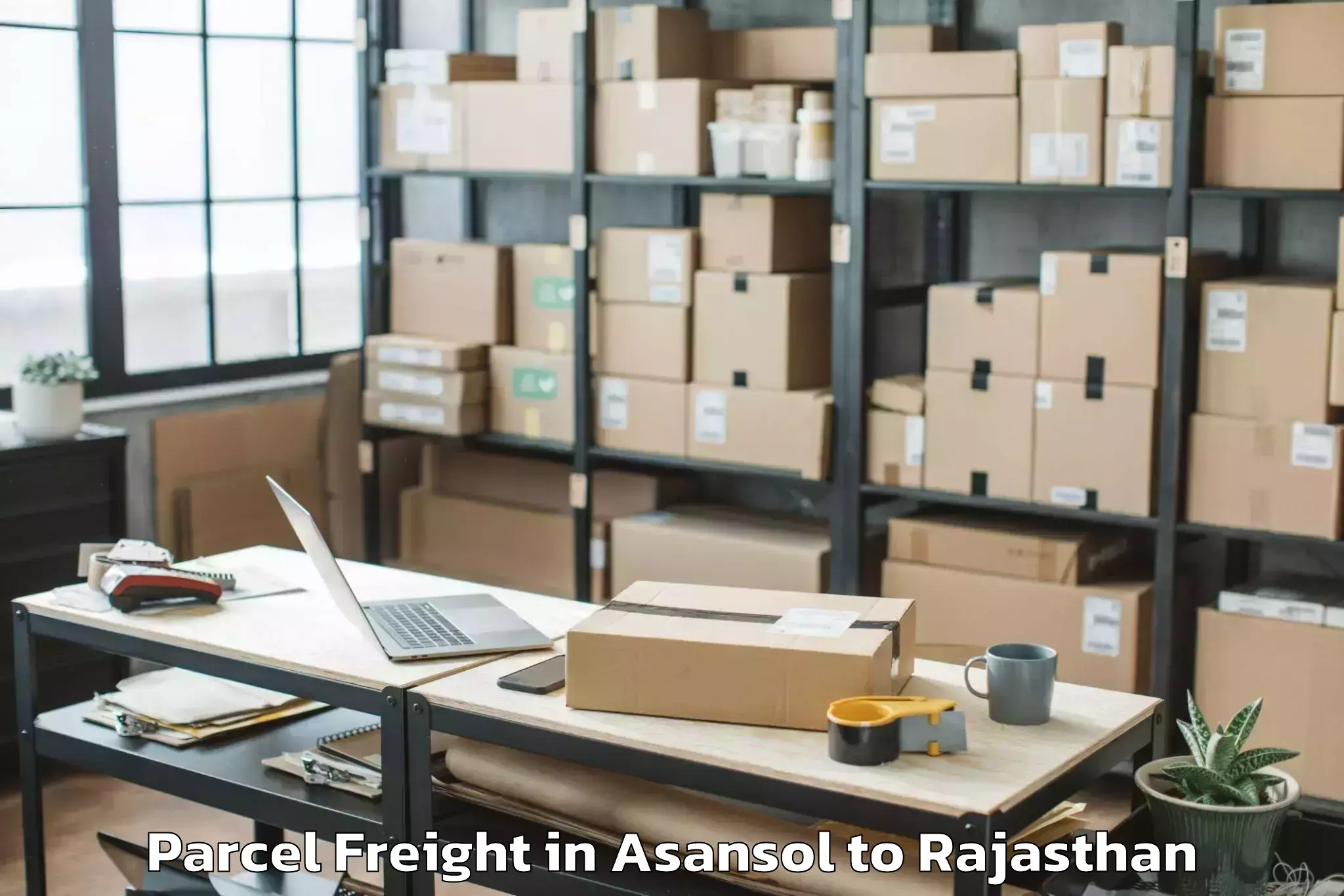 Efficient Asansol to Indragarh Parcel Freight